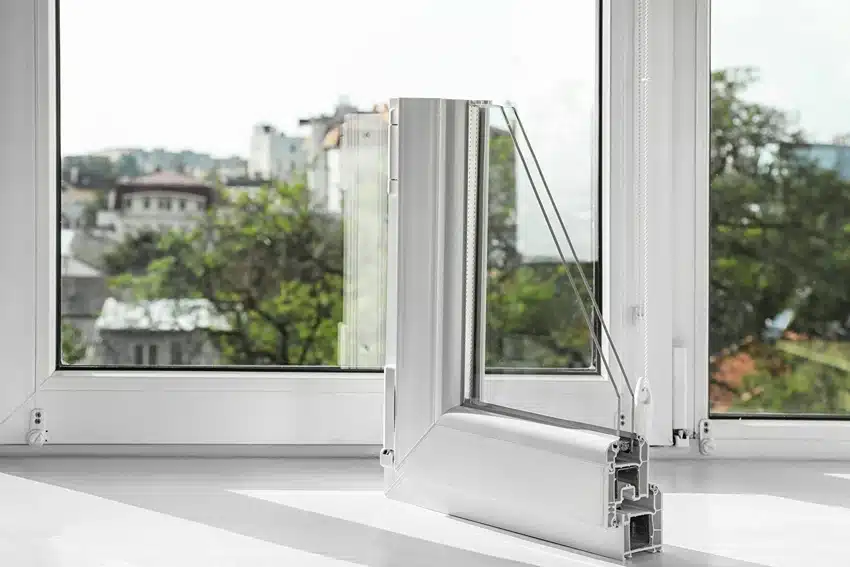What are double-glazed windows?