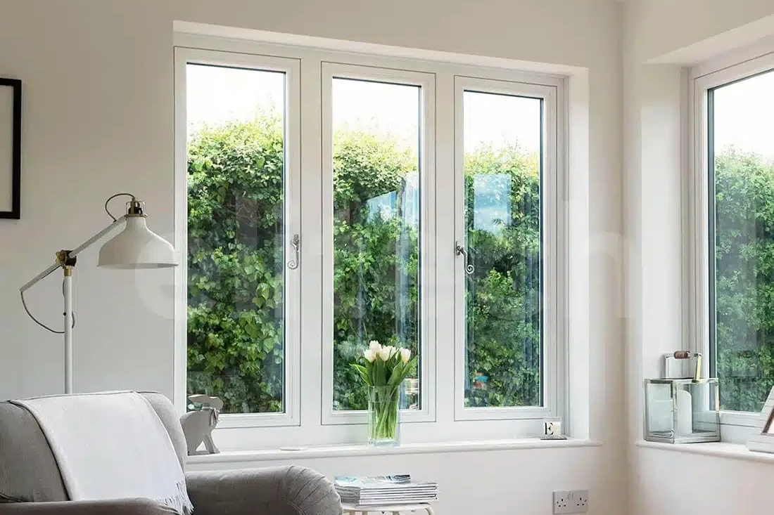 white double glazed windows