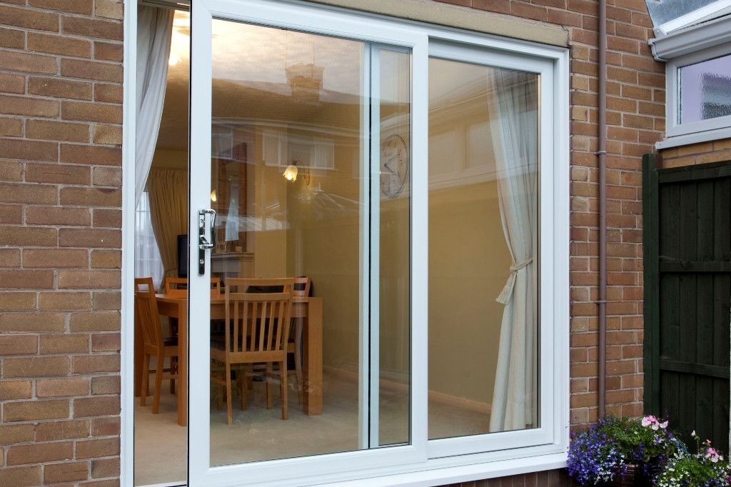 white patio door