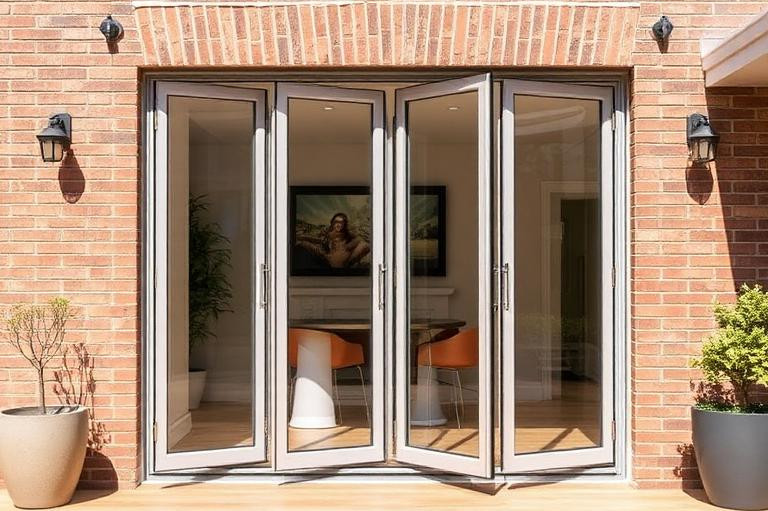 bifold door exterior view